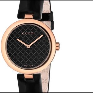 Gucci ‘Diamantissima' Leather Strap Watch, 32mm